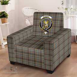 Scottish Stewart Hunting Weathered Clan Crest Tartan Sofa and Chair Slipcover