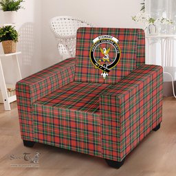 Scottish Stewart Royal Modern Clan Crest Tartan Sofa and Chair Slipcover