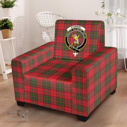 Scottish Stewart of Appin Modern Clan Crest Tartan Sofa and Chair Slipcover