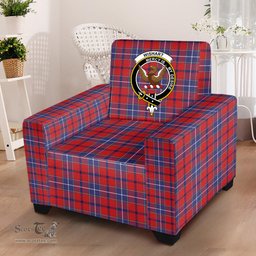 Scottish Wishart Dress Clan Crest Tartan Sofa and Chair Slipcover
