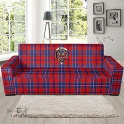 Scottish Wishart Dress Clan Crest Tartan Sofa and Chair Slipcover