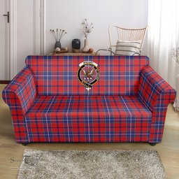 Scottish Wishart Dress Clan Crest Tartan Sofa and Chair Slipcover