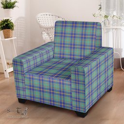 Scottish US Marine Clan Tartan Sofa and Chair Slipcover