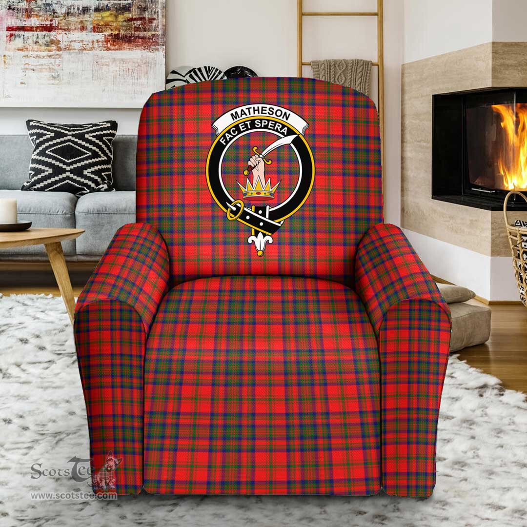 Scottish Matheson Modern Clan Crest Tartan Sofa and Chair Slipcover