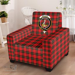 Scottish Wallace Hunting Red Clan Crest Tartan Sofa and Chair Slipcover
