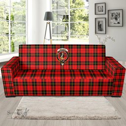 Scottish Wallace Hunting Red Clan Crest Tartan Sofa and Chair Slipcover