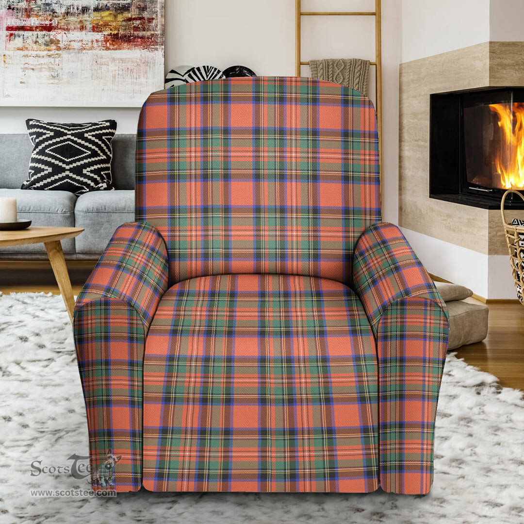 Scottish Stewart Royal Ancient Clan Crest Tartan Sofa and Chair Slipcover