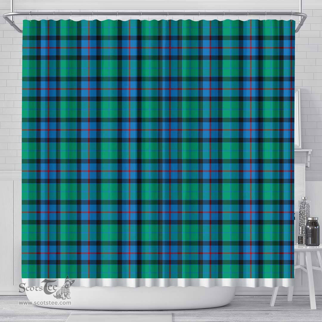 Scottish Flower Of Scotland Clan Tartan Shower Curtain