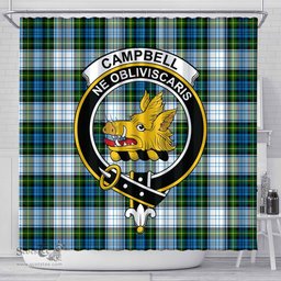 Scottish Campbell Dress Ancient Clan Crest Tartan Shower Curtain