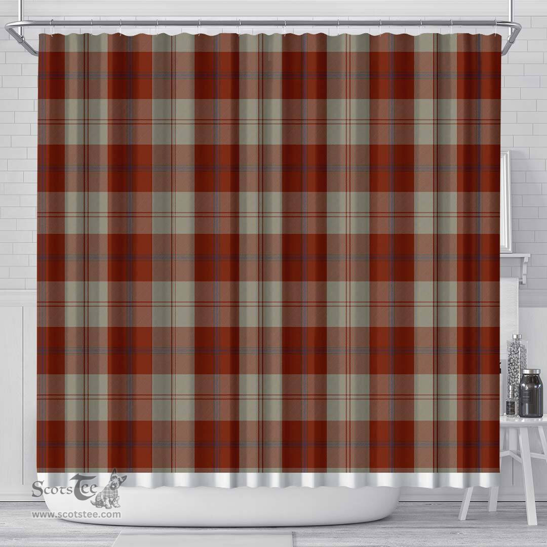 Scottish Davidson Dress Dancers Clan Tartan Shower Curtain