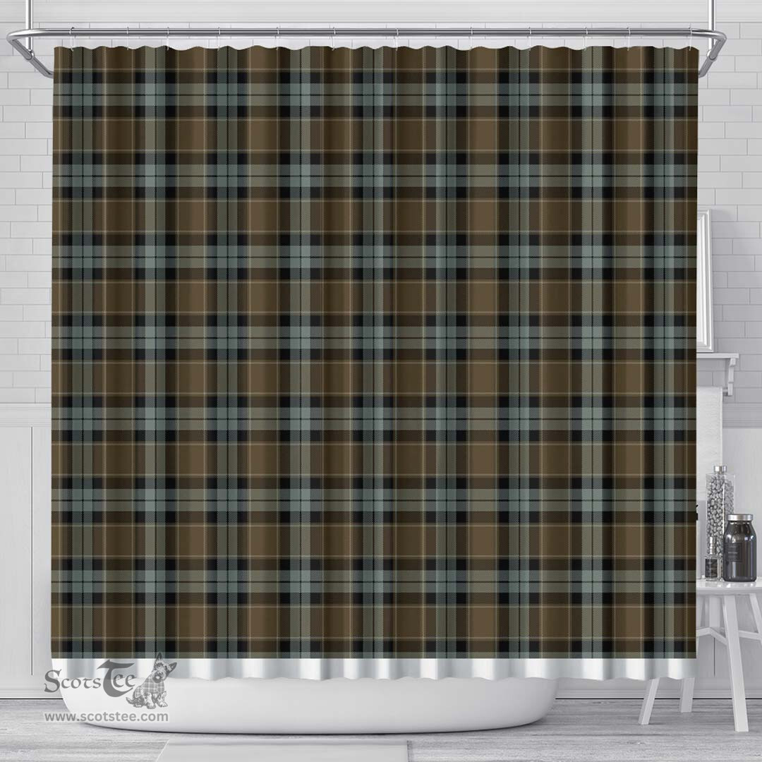Scottish Graham Of Menteith Weathered Clan Tartan Shower Curtain