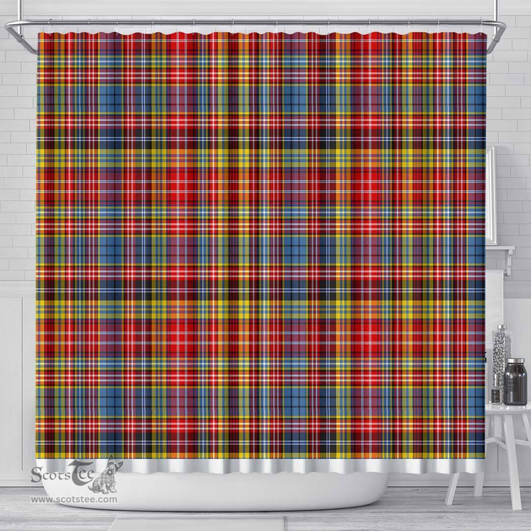 Scottish Drummond Of Strathallan Clan Tartan Shower Curtain