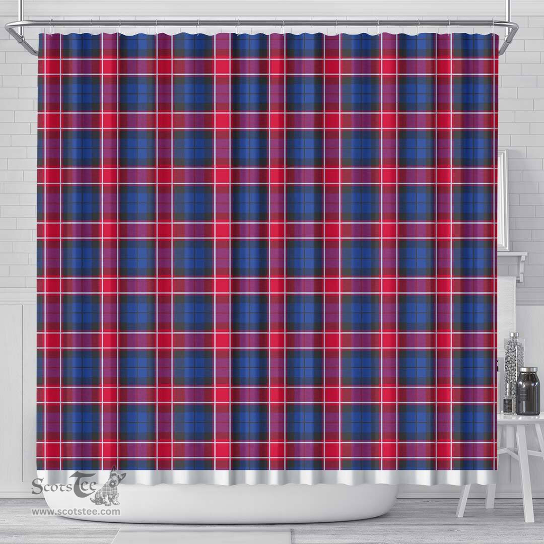 Scottish Graham Of Menteith Red Clan Tartan Shower Curtain