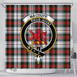 Scottish MacDuff Dress Modern Clan Crest Tartan Shower Curtain
