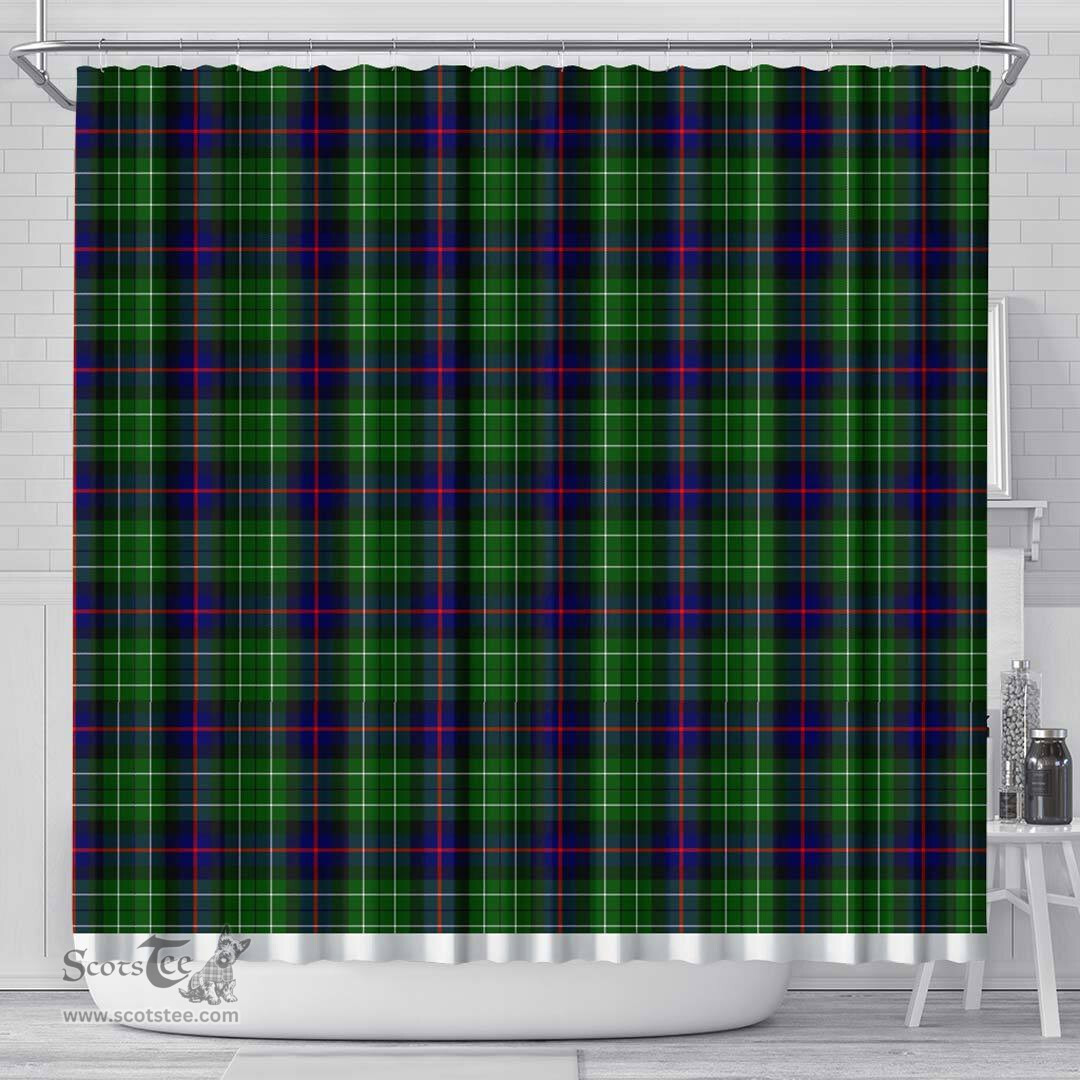 Scottish Leslie Hunting Ancient Clan Tartan Shower Curtain