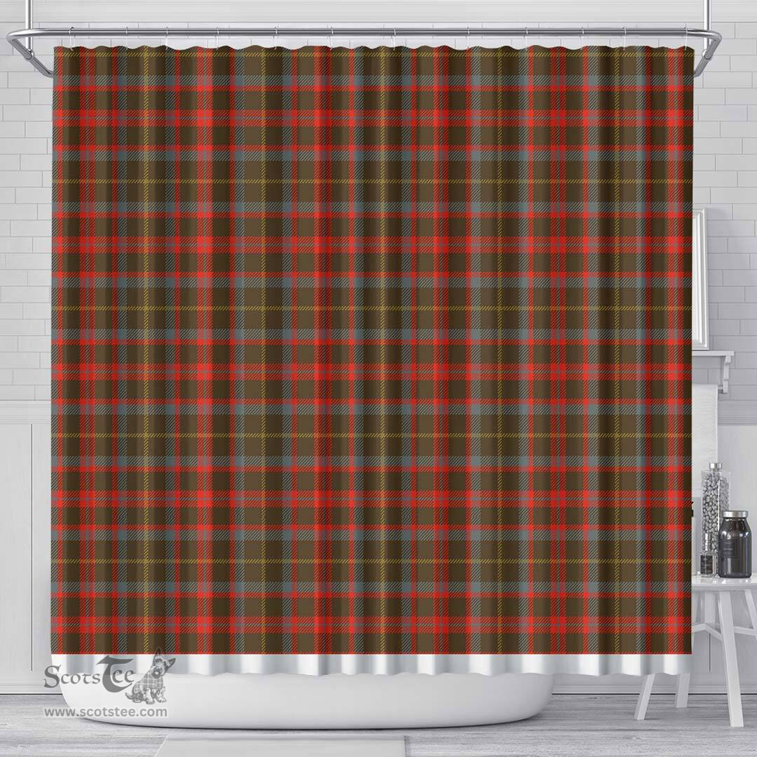 Scottish Mackintosh Hunting Weathered Clan Tartan Shower Curtain