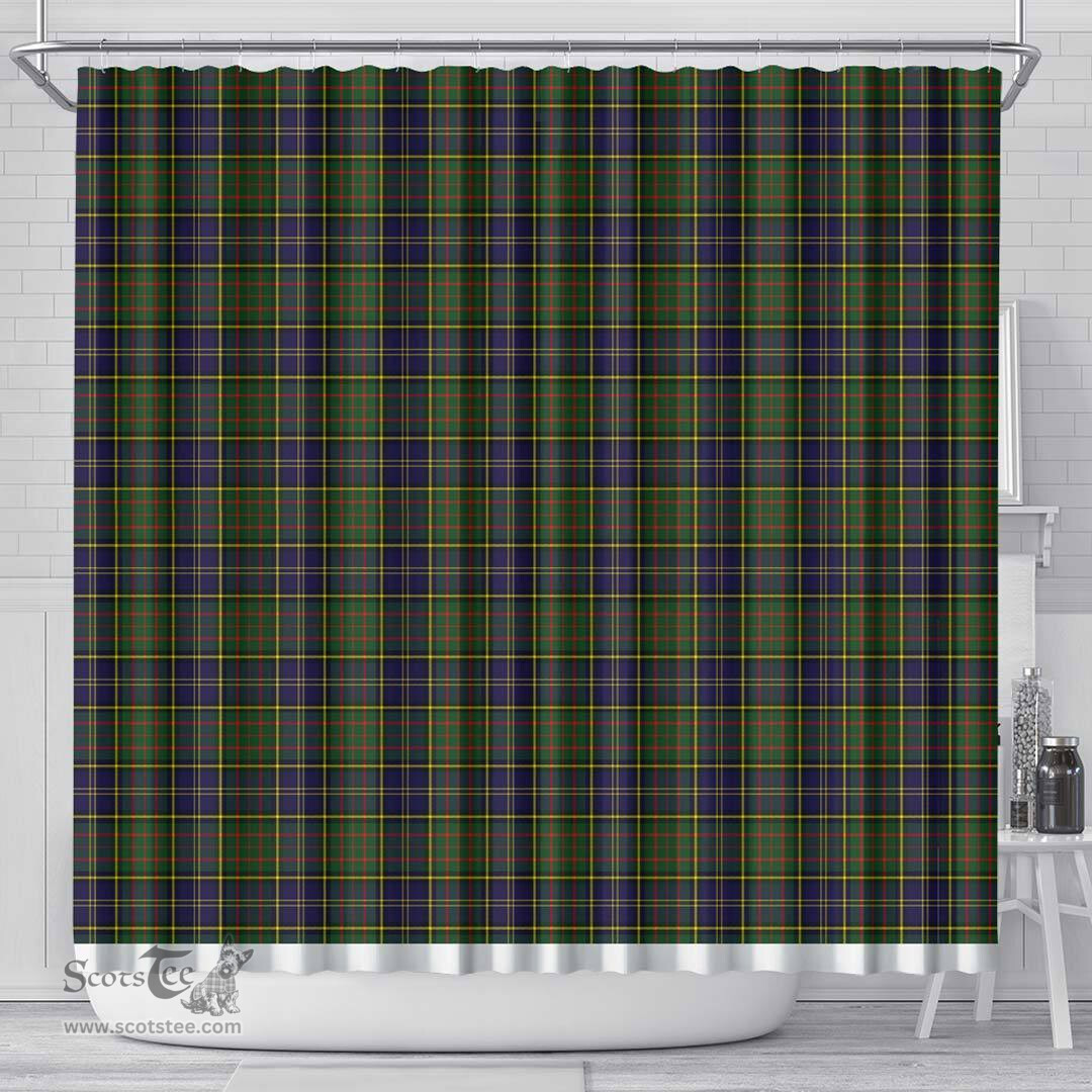 Scottish Macmillan Hunting Modern Clan Tartan Shower Curtain