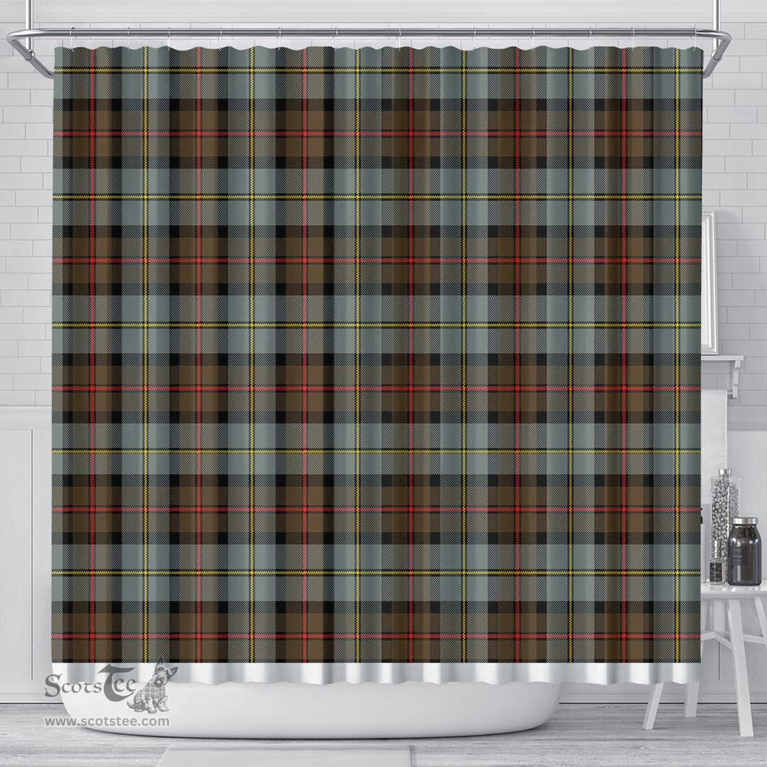 Scottish Macleod Of Harris Weathered Clan Tartan Shower Curtain