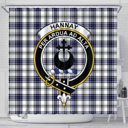 Scottish Hannay Modern Clan Crest Tartan Shower Curtain