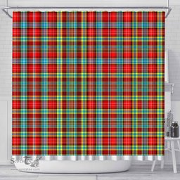 Scottish Ogilvie Hunting Ancient Clan Tartan Shower Curtain