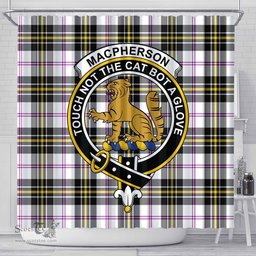 Scottish MacPherson Dress Modern Clan Crest Tartan Shower Curtain