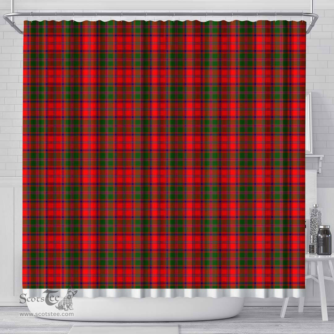 Scottish Stewart Of Appin Modern Clan Tartan Shower Curtain