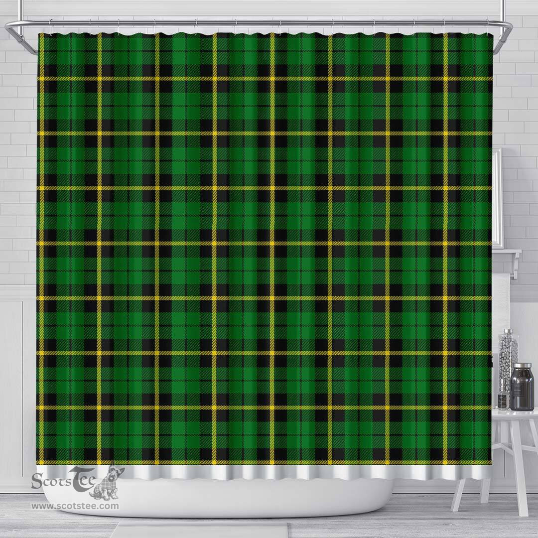 Scottish Wallace Hunting - Green Clan Tartan Shower Curtain