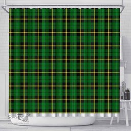 Scottish Wallace Hunting - Green Clan Tartan Shower Curtain
