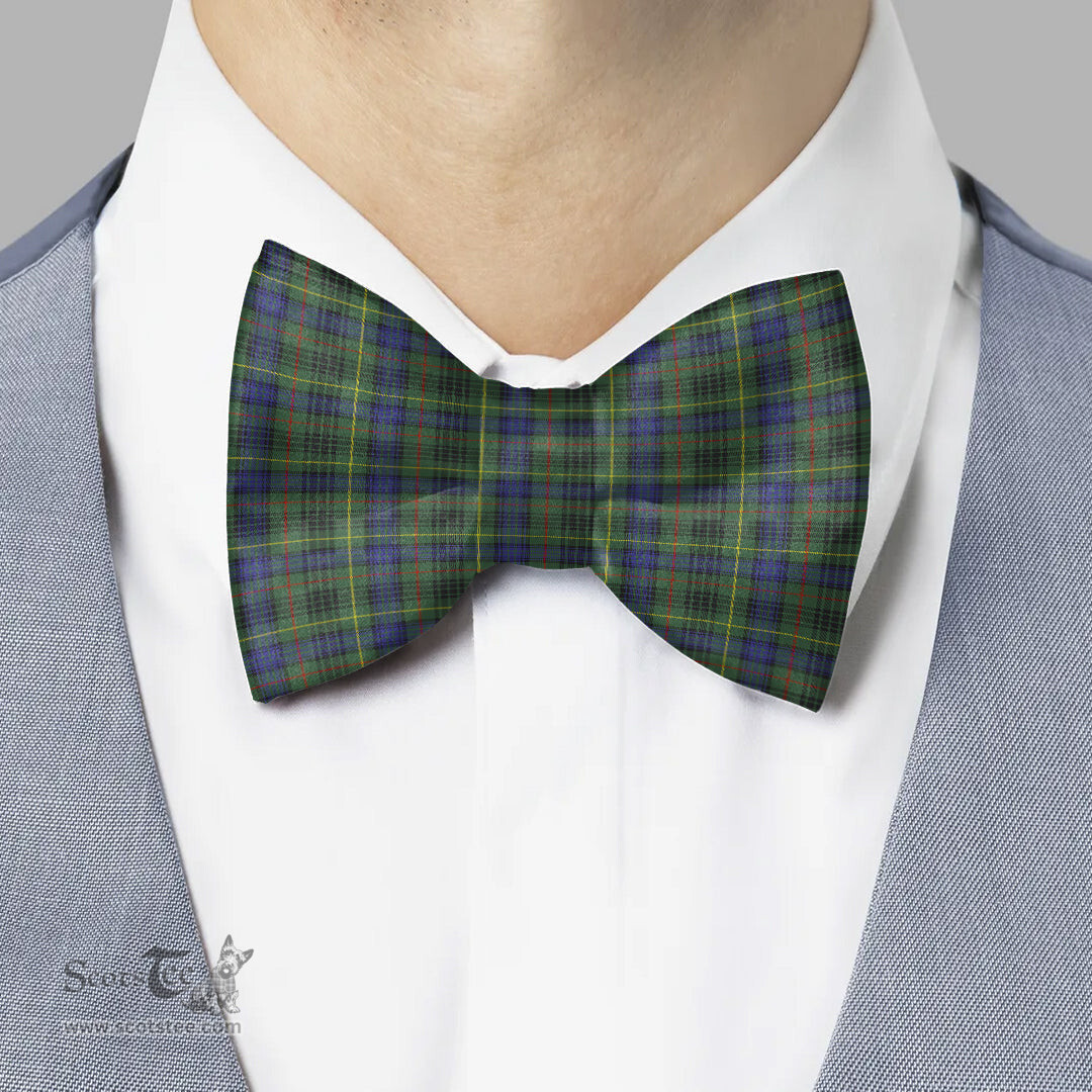 Scottish Stewart Hunting Modern Clan Scottish Tartan Bow Tie
