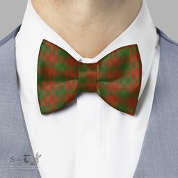 Scottish Menzies Green Modern Clan Scottish Tartan Bow Tie
