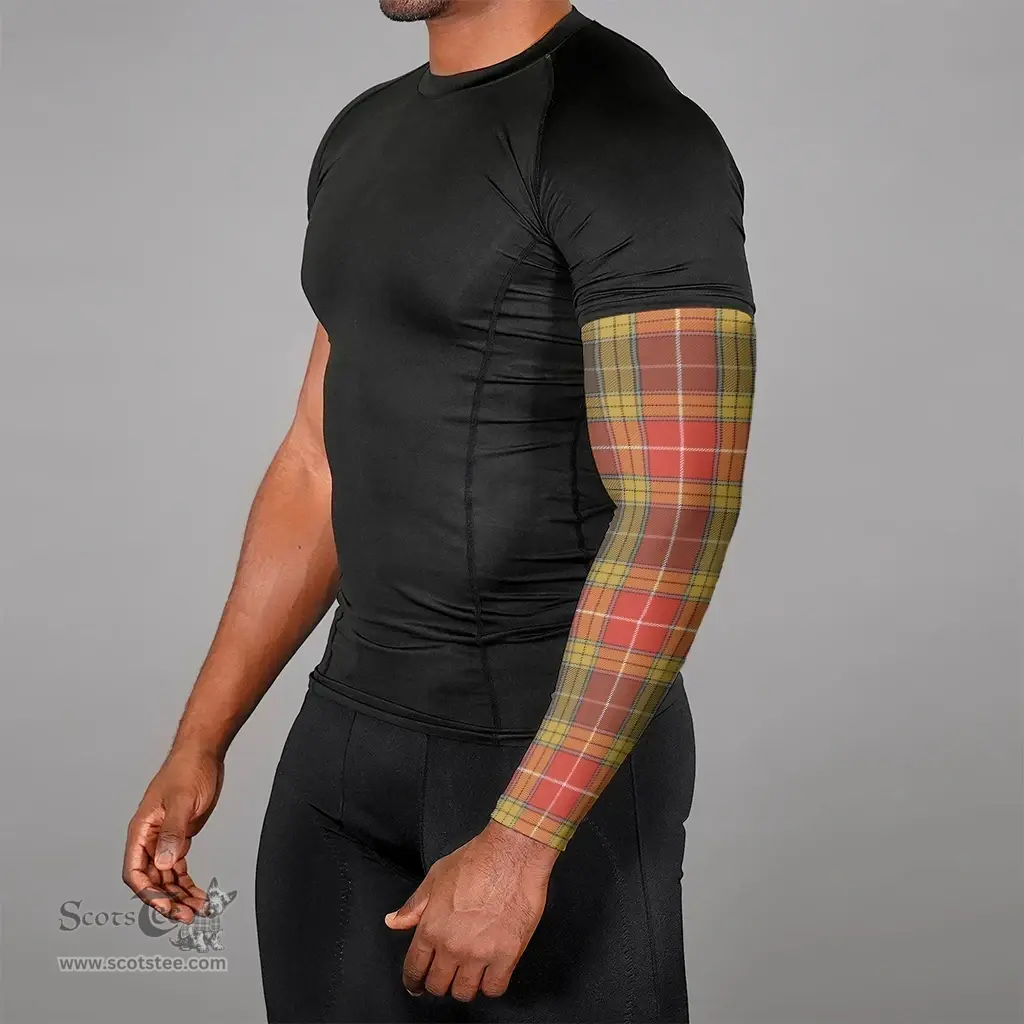 Scottish Buchanan Old Set Weathered Clan Tartan Arm Sleeves (Set Of Two)
