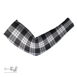 Scottish Macfarlane Black & White Clan Tartan Arm Sleeves (Set Of Two)