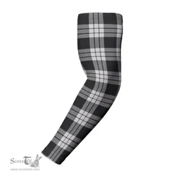Scottish Macfarlane Black & White Clan Tartan Arm Sleeves (Set Of Two)