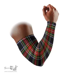 Scottish Stewart Black Clan Tartan Arm Sleeves (Set Of Two)