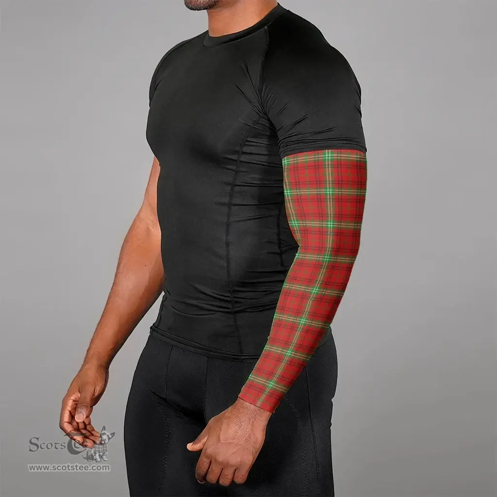 Scottish Morrison Red Modern Clan Tartan Arm Sleeves (Set Of Two)