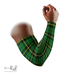 Scottish Wallace Hunting - Green Clan Tartan Arm Sleeves (Set Of Two)
