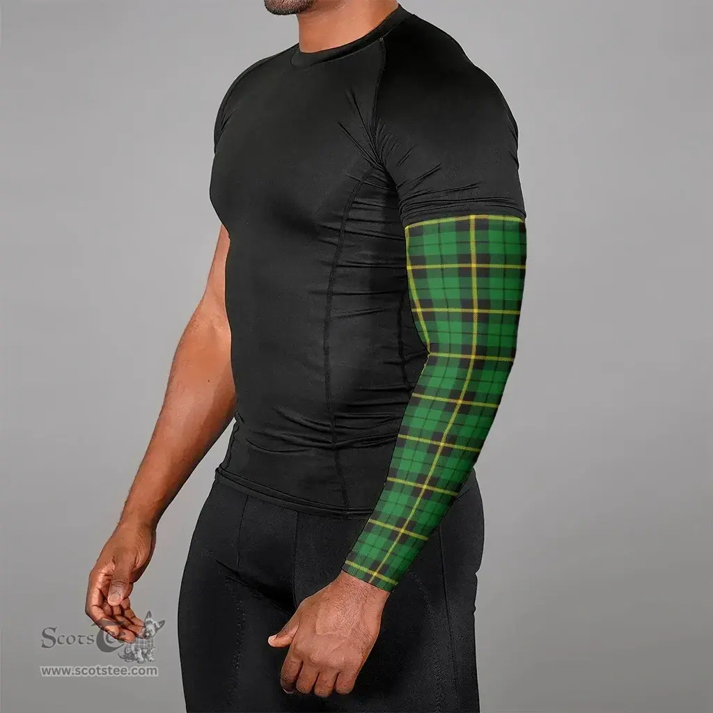 Scottish Wallace Hunting - Green Clan Tartan Arm Sleeves (Set Of Two)