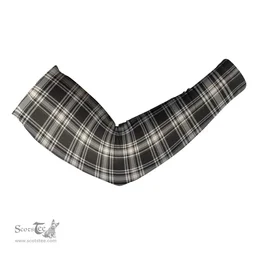 Scottish Menzies Black & White Ancient Clan Tartan Arm Sleeves (Set Of Two)