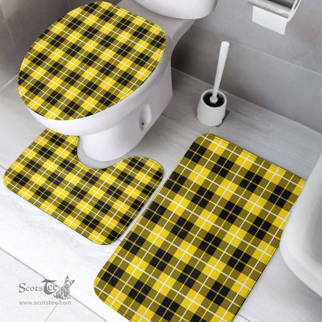 Scottish Barclay Dress Modern Clan Tartan Bath Rug Set Plaid Bathroom Set