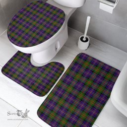 Scottish Cameron of Erracht Modern Clan Tartan Bath Rug Set Plaid Bathroom Set