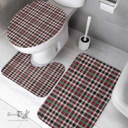 Scottish Borthwick Dress Ancient Clan Tartan Bath Rug Set Plaid Bathroom Set