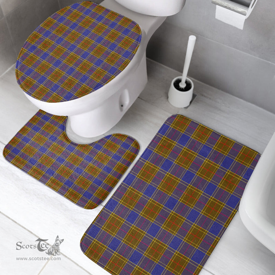 Scottish Balfour Modern Clan Tartan Bath Rug Set Plaid Bathroom Set