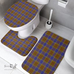 Scottish Balfour Modern Clan Tartan Bath Rug Set Plaid Bathroom Set