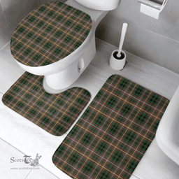 Scottish Buchanan Hunting Clan Tartan Bath Rug Set Plaid Bathroom Set