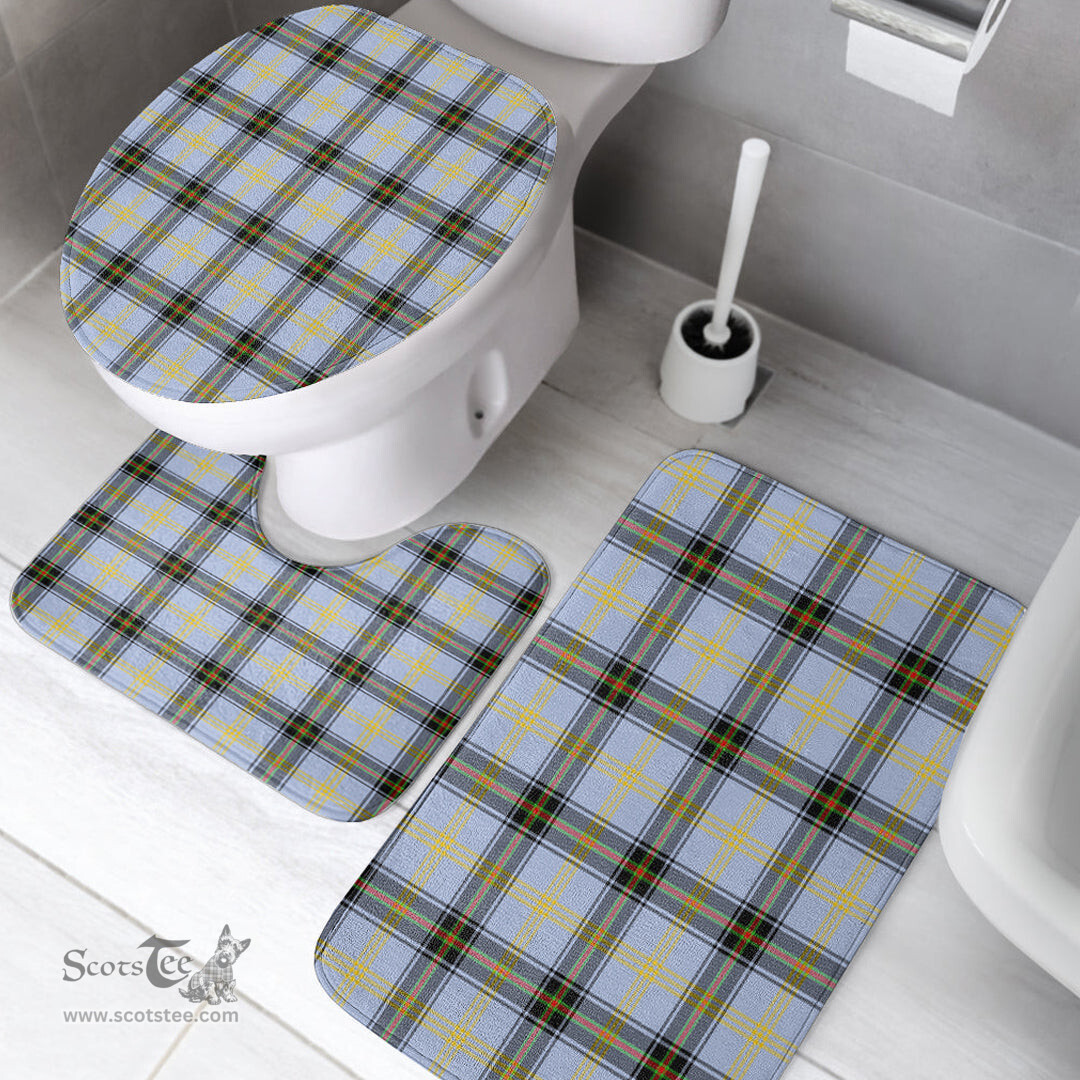 Scottish Bell of the Borders Clan Tartan Bath Rug Set Plaid Bathroom Set