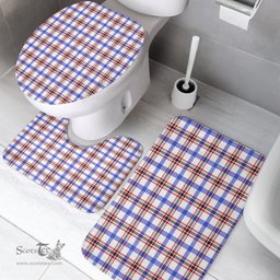 Scottish Boswell Modern Clan Tartan Bath Rug Set Plaid Bathroom Set