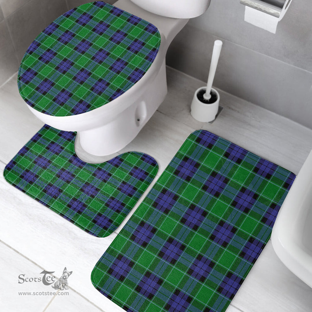 Scottish Graham of Menteith Modern Clan Tartan Bath Rug Set Plaid Bathroom Set