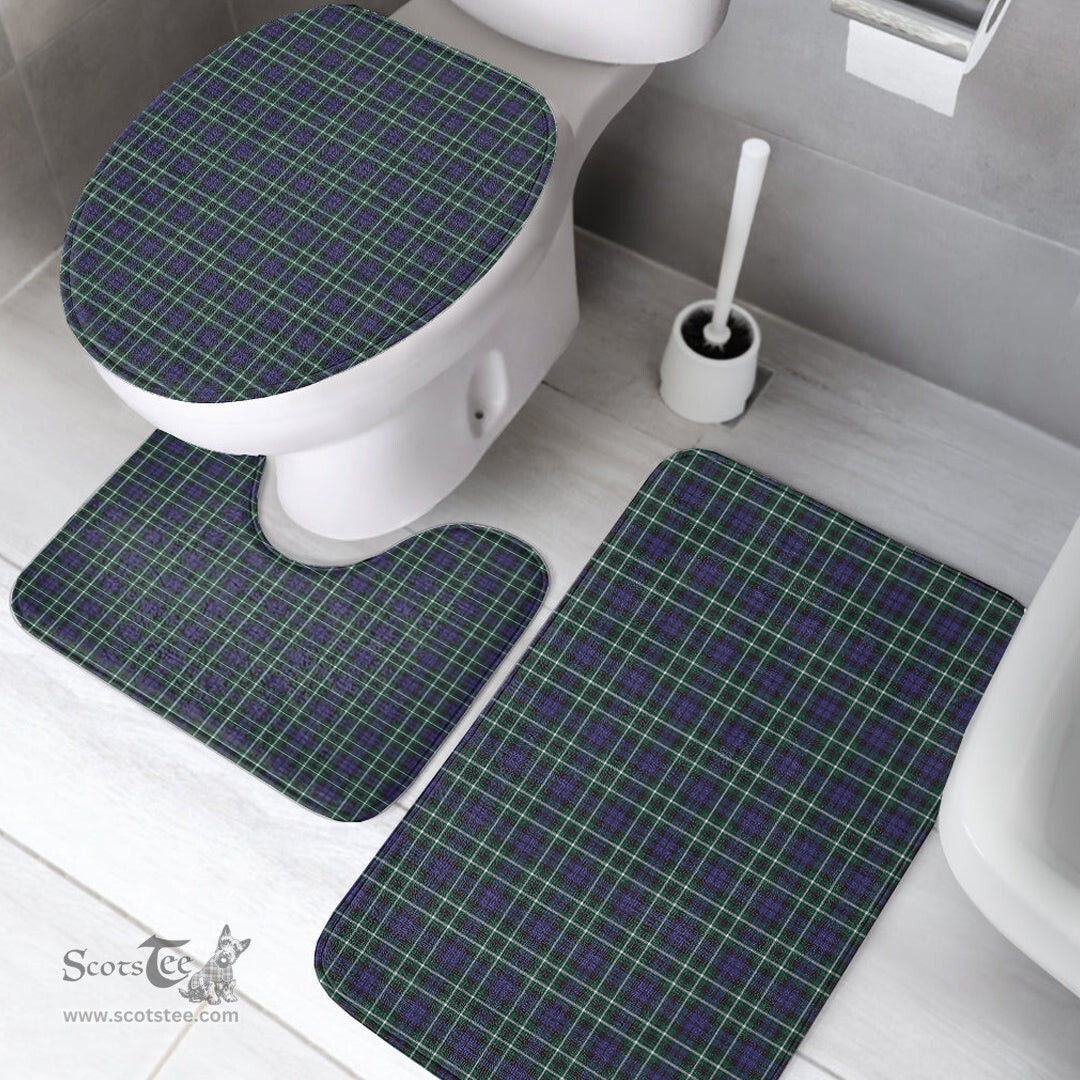 Scottish Graham of Montrose Modern Clan Tartan Bath Rug Set Plaid Bathroom Set