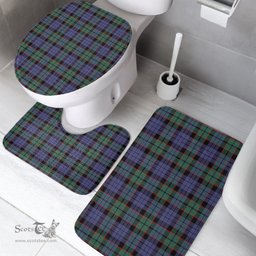 Scottish Fletcher Modern Clan Tartan Bath Rug Set Plaid Bathroom Set