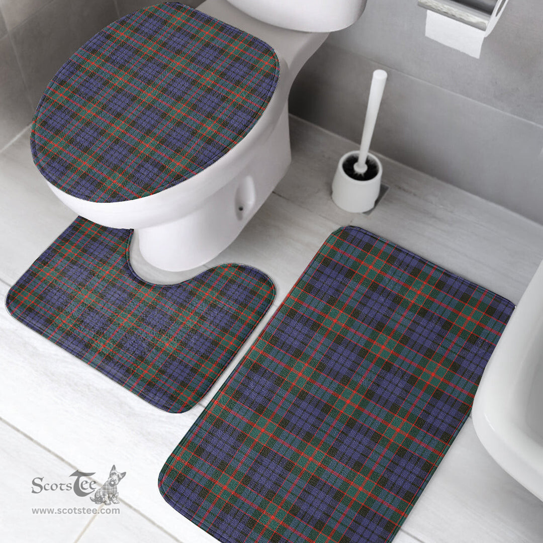 Scottish Fletcher of Dunans Clan Tartan Bath Rug Set Plaid Bathroom Set